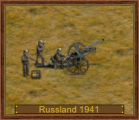 10,5 cm leFH 16, D-1941 Russland
