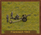 10,5 cm wz.29,10,5 cm K 29(p) D-1943, Frankreich
