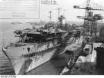 Bundesarchiv RM 25 Bild-62, Flugzeugträger  Graf Zeppelin , Bau