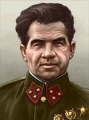 Portrait Soviet Vasily Chuikov